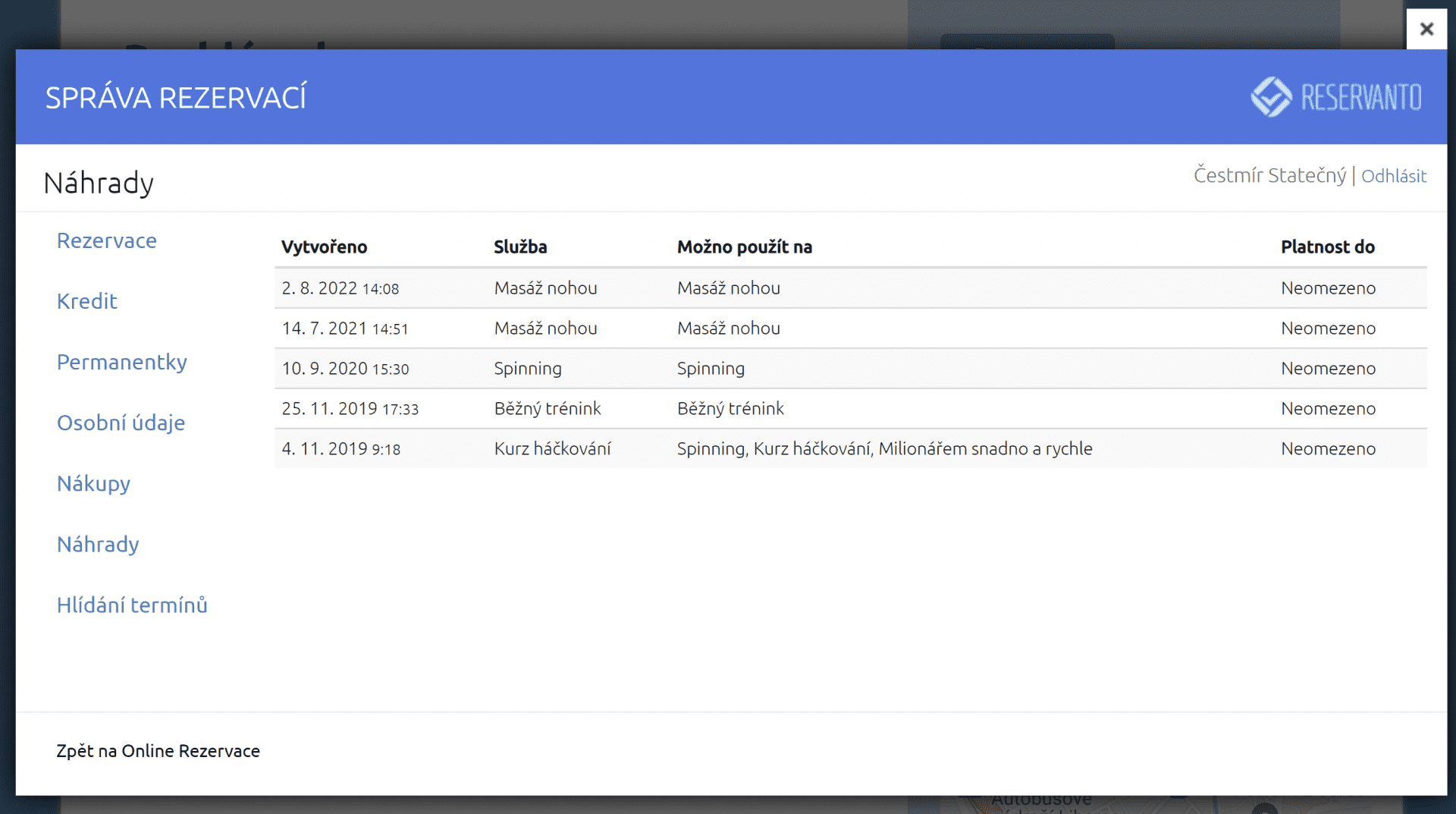 sprava-rezervaci-nahrady